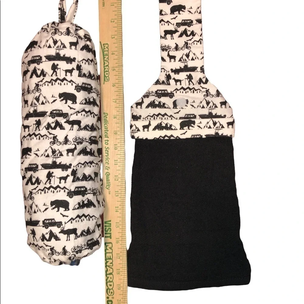 Nwot Handmade Kitchen/Bath Towel with bag holder 0409
